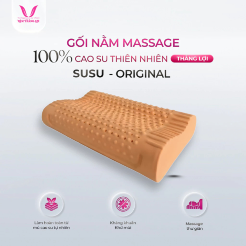 GỐI NẰM GAI NHỎ MASAGE CAO SU THIÊN NHIÊN THẮNG LỢI