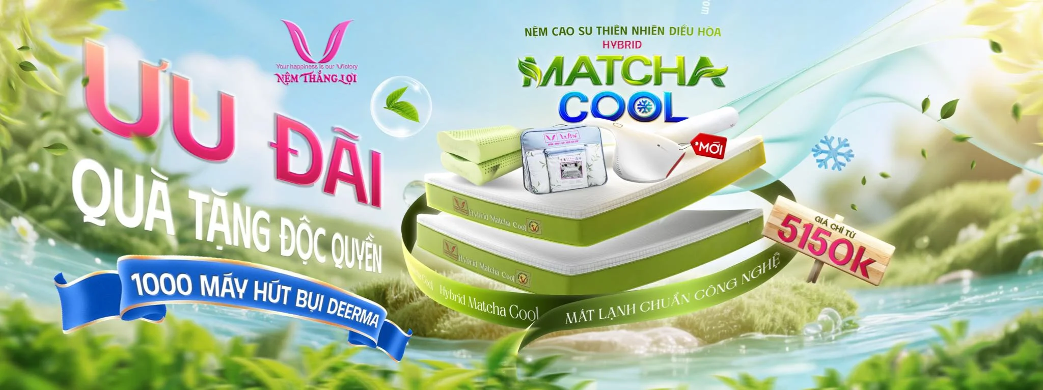 Miễn phí vận chuyển Nệm Thắng Lợi